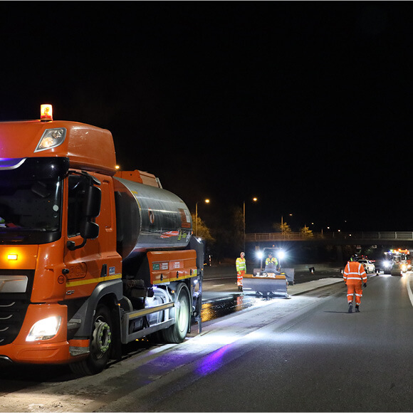 A12 Jct 27 to Jct 30 NB Resurfacing Works image